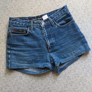 Vintage DKNY Regular waist blue jeans shorts